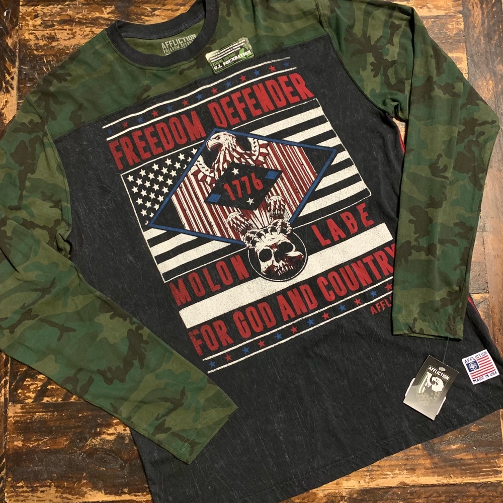 🎄NWT Affliction Long Sleeve T Shirt🎄